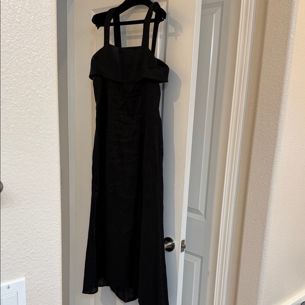 Givenchy Black Maxi Dress with Square Straps